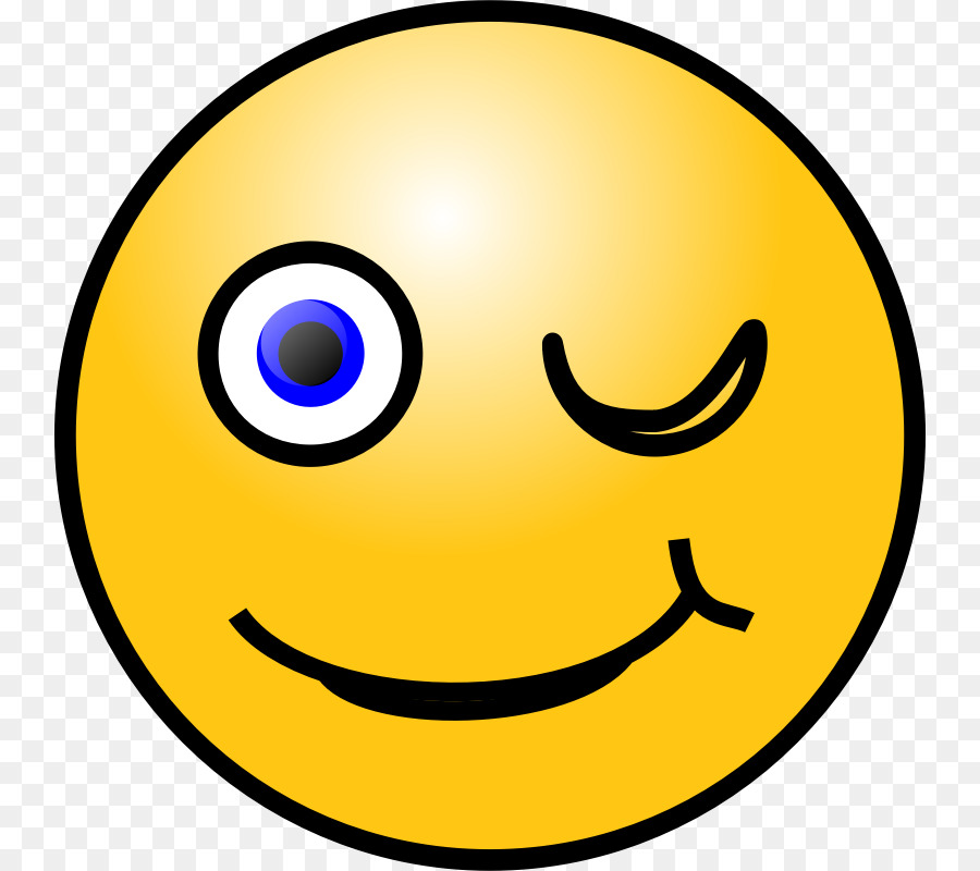 Smiley Emoticon Wink Clip art - Wink Smiley Face png download - 800*800 - Free Transparent Smiley png Download.