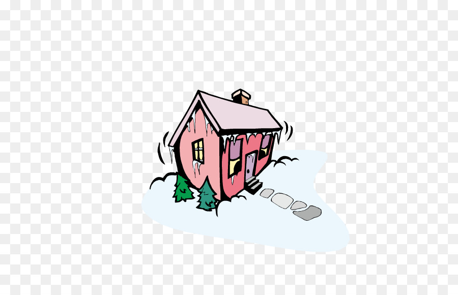 Animation Clip art - Red house after heavy snow png download - 567*567 - Free Transparent Animation png Download.