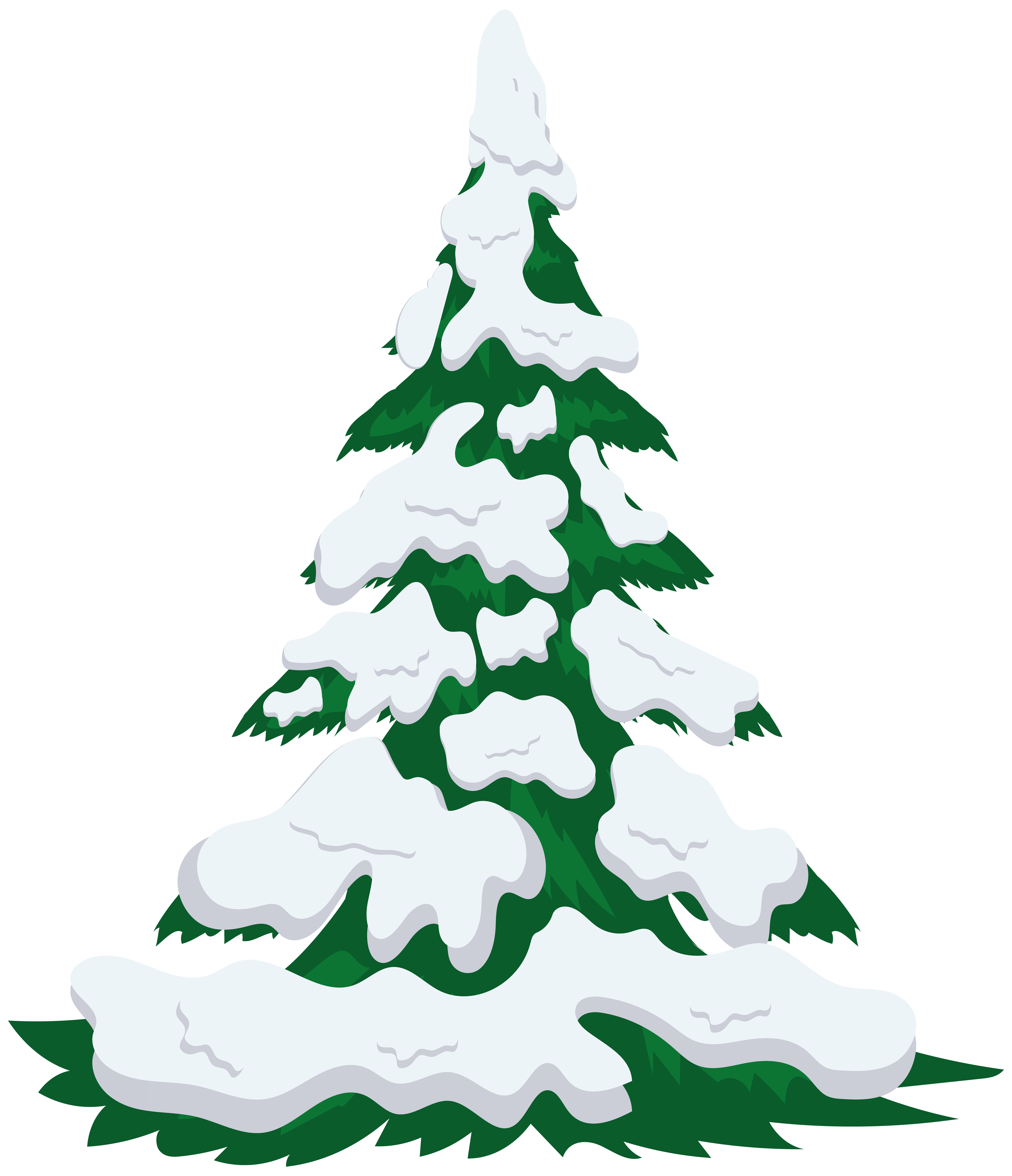 Snow Tree Clip Art Snowy Tree Transparent Png Image Png Download