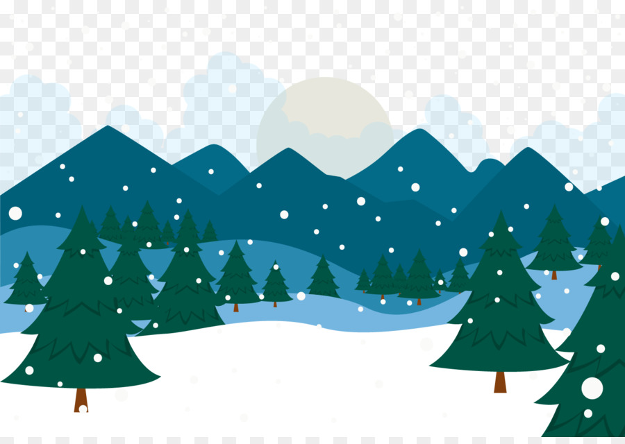 Snow Winter Christmas Landscape - Snowy forest png download - 1400*980 - Free Transparent Snow png Download.