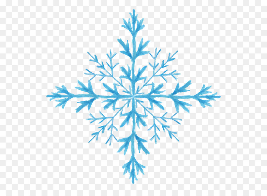 Snowflake Download - Hand-painted watercolor snowflake pattern material png download - 3500*3500 - Free Transparent Snowflake png Download.