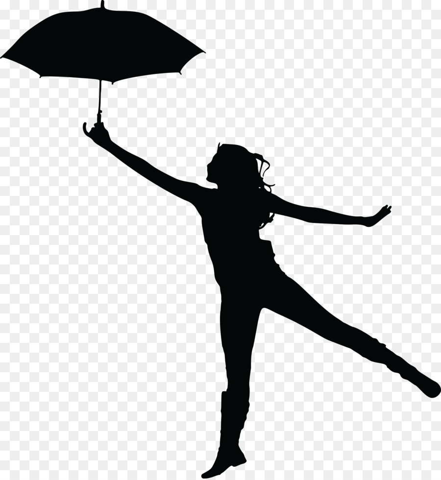 Silhouette Umbrella Woman Clip art - Silhouette png download - 4000*4342 - Free Transparent  png Download.
