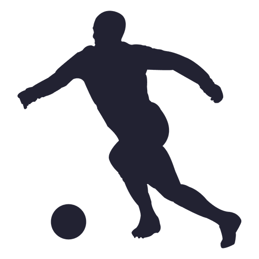 Football player Goalkeeper - playing soccer silhouette figures material