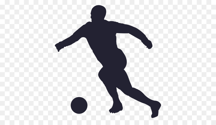 Football player Goalkeeper - playing soccer silhouette figures material png download - 512*512 - Free Transparent Ball png Download.