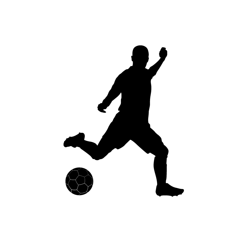 Football player Sport Wall decal Indoor football - playing soccer