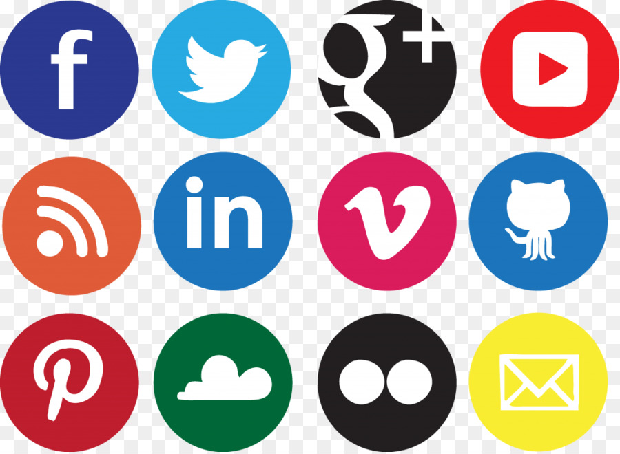 Social media Social network Icon design Icon - Social Icons Transparent Background png download - 1024*748 - Free Transparent Social Media png Download.