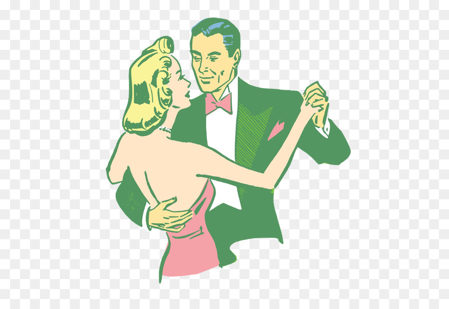 Vintage dance Vintage clothing Clip art - Cartoon dancing men and women png download - 605*605 - Free Transparent Dance png Download.