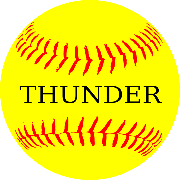 Fastpitch softball Baseball Clip art - thunder png download - 600*600