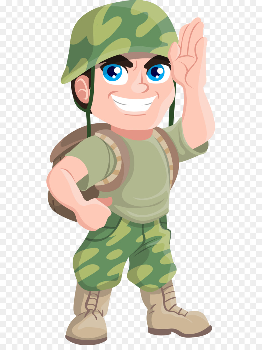 Soldier Free content Military Clip art - Hand-painted cartoon salute soldiers abroad png download - 1034*1360 - Free Transparent Soldier png Download.