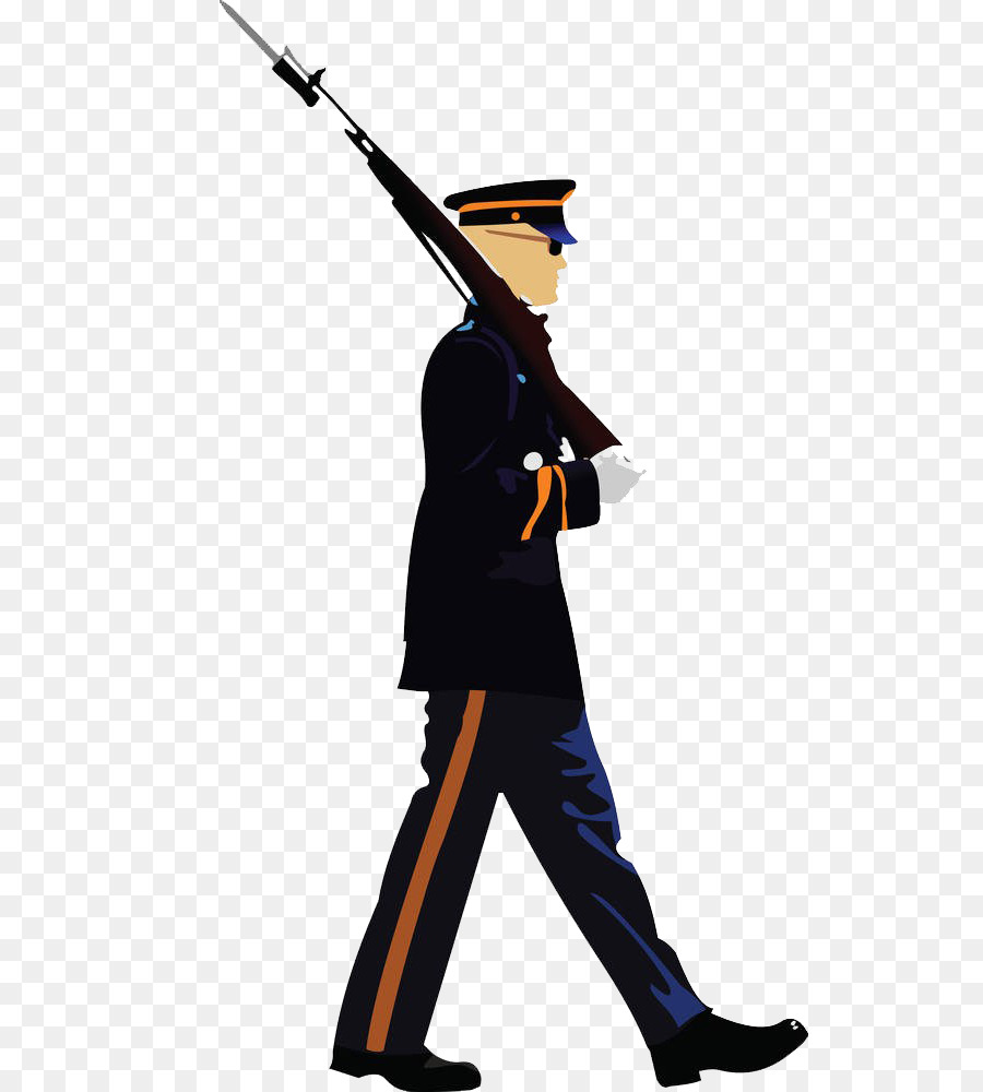 Soldier Military parade Clip art - Policemen armed with guns png download - 581*1000 - Free Transparent Soldier png Download.