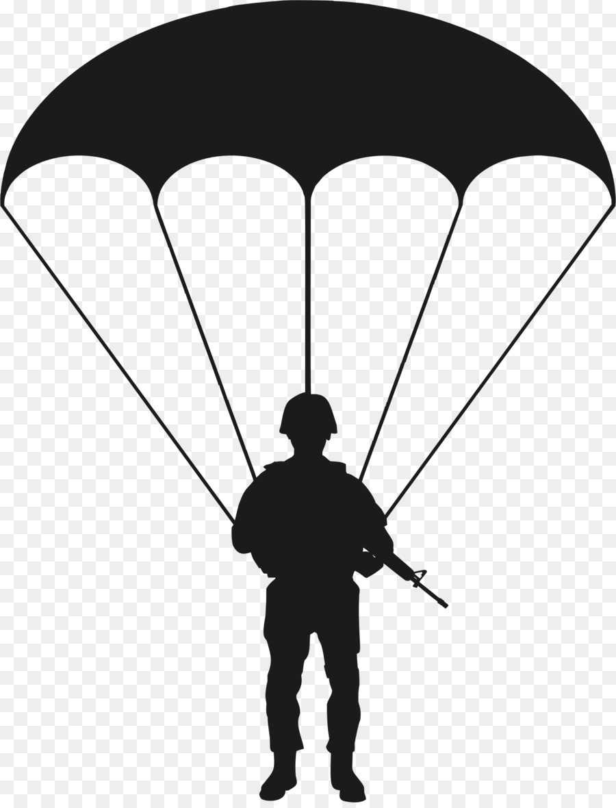 Silhouette Soldier Paratrooper Clip art - army png download - 1760*2292 - Free Transparent Silhouette png Download.