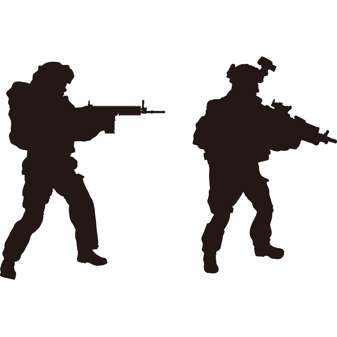 Soldier Silhouette Royalty-free Military - Interpol Silhouette Material ...