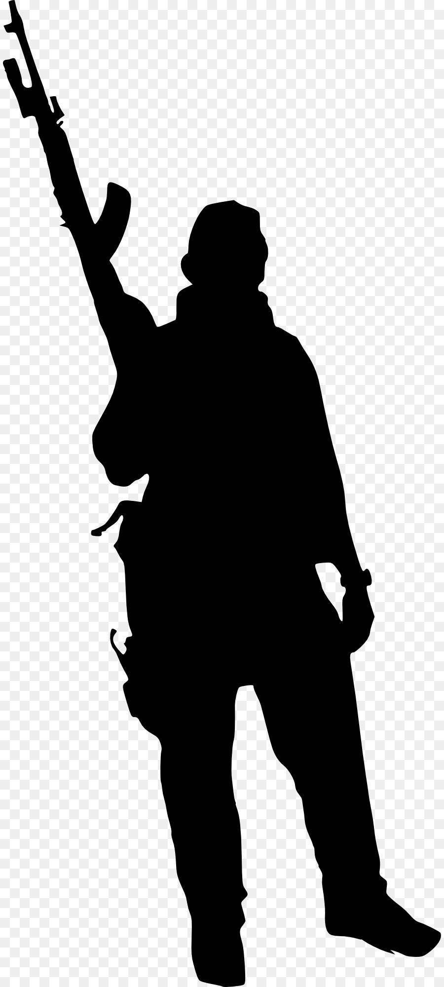 Silhouette Soldier Military - Soldier png download - 888*2000 - Free Transparent Silhouette png Download.
