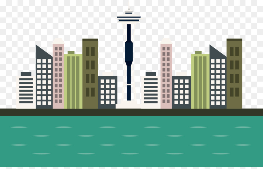 Space Needle Vector graphics Illustration Silhouette Skyline - cidade png download - 2283*1451 - Free Transparent Space Needle png Download.