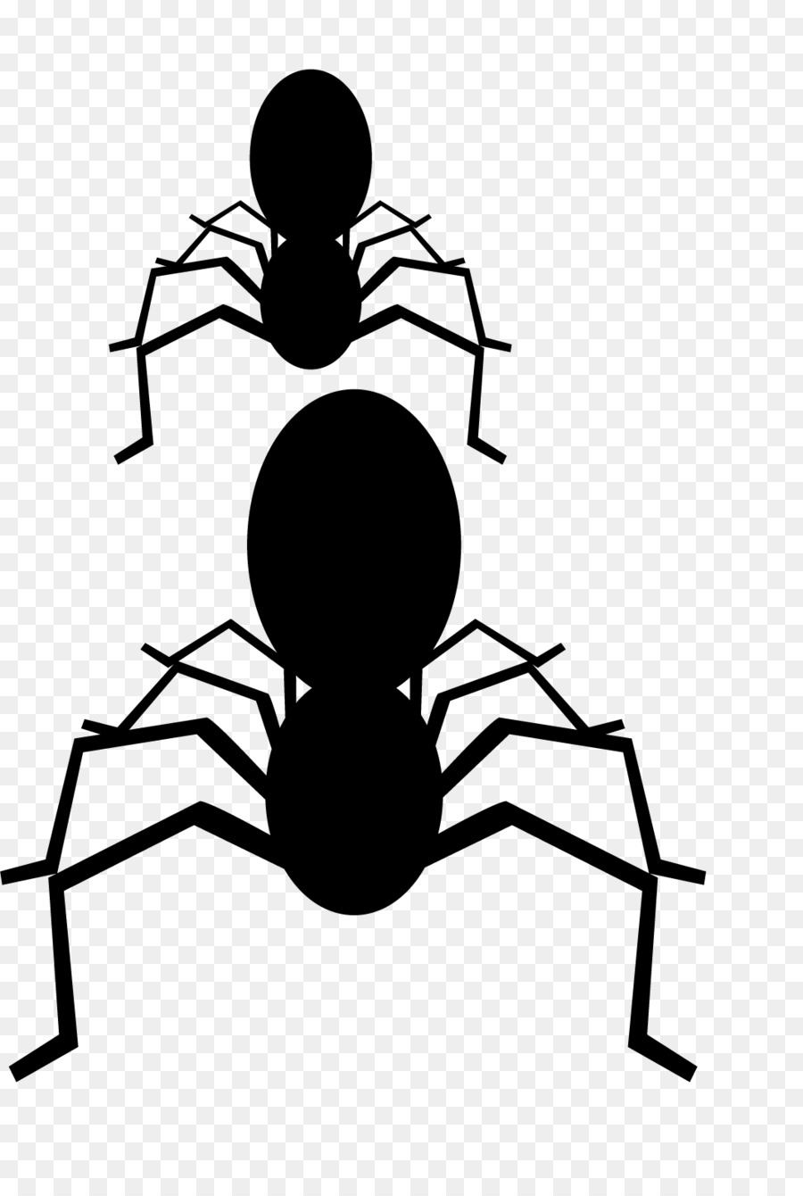 Spider Black and white Clip art - Hand painted black spider png download - 1066*1583 - Free Transparent Spider png Download.
