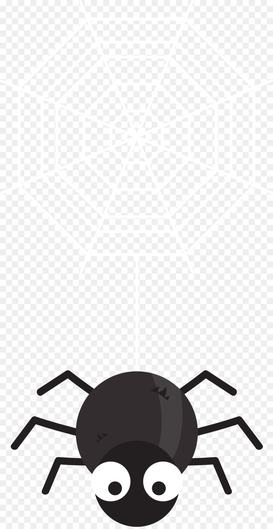 Spider web Black house spider - Cartoon Black Witch Hat png download - 2211*4257 - Free Transparent Spider png Download.