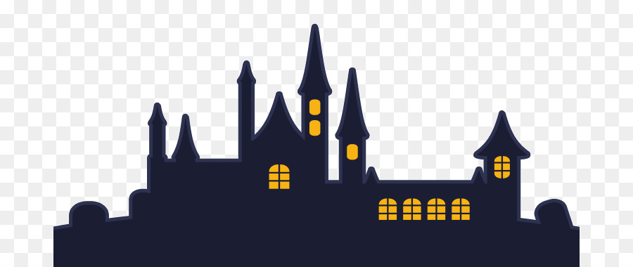 Silhouette Haunted house Festival - Silhouette png download - 748*380 - Free Transparent Silhouette png Download.