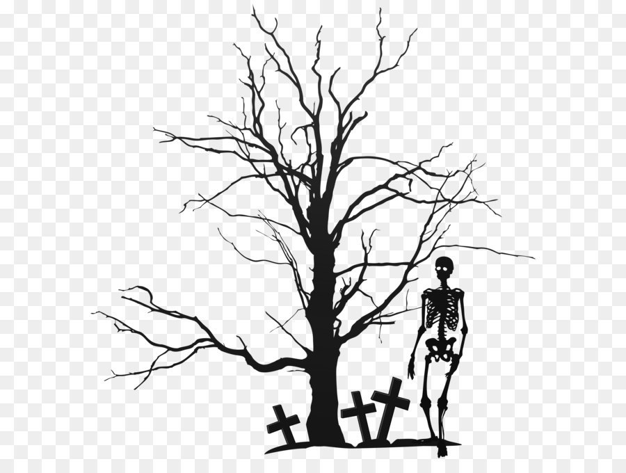 The Halloween Tree Clip art - Halloween Tree and Skeleton PNG Clipart Image png download - 6106*6238 - Free Transparent The Halloween Tree png Download.