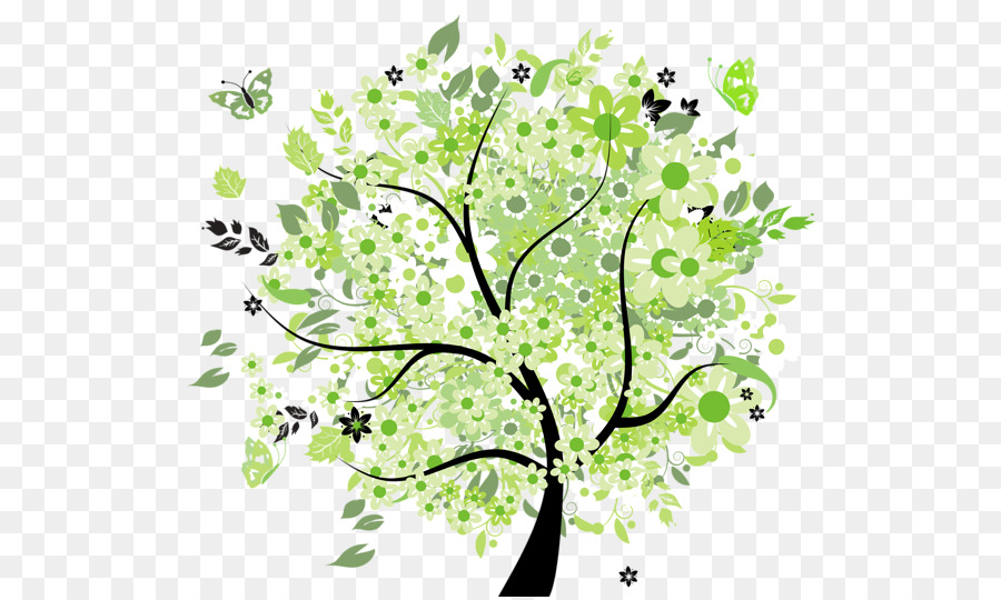 Tree Spring Clip art - Transparent Tree Cliparts png download - 600*537 - Free Transparent Tree png Download.