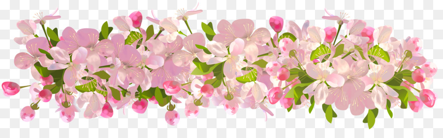 Flower Floral design Decorative arts Clip art - spring png download - 8000*2381 - Free Transparent Flower png Download.