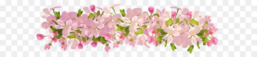 Spring Clip art - Spring Decoration Transparent PNG Clip Art Image png download - 8000*2381 - Free Transparent Flower png Download.