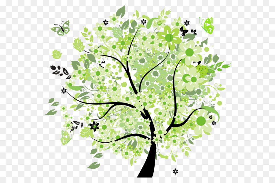 Tree Spring Clip art - Green Spring Tree PNG Clipart Picture png download - 7961*7127 - Free Transparent Tree png Download.