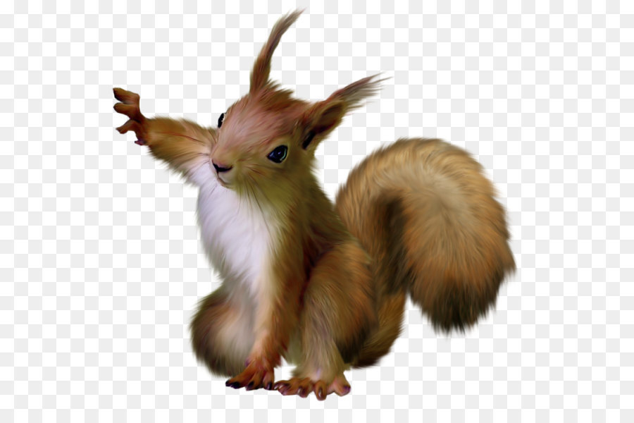 Squirrel Clip art - Painted Squirrel Clipart png download - 600*581 - Free Transparent Rodent png Download.