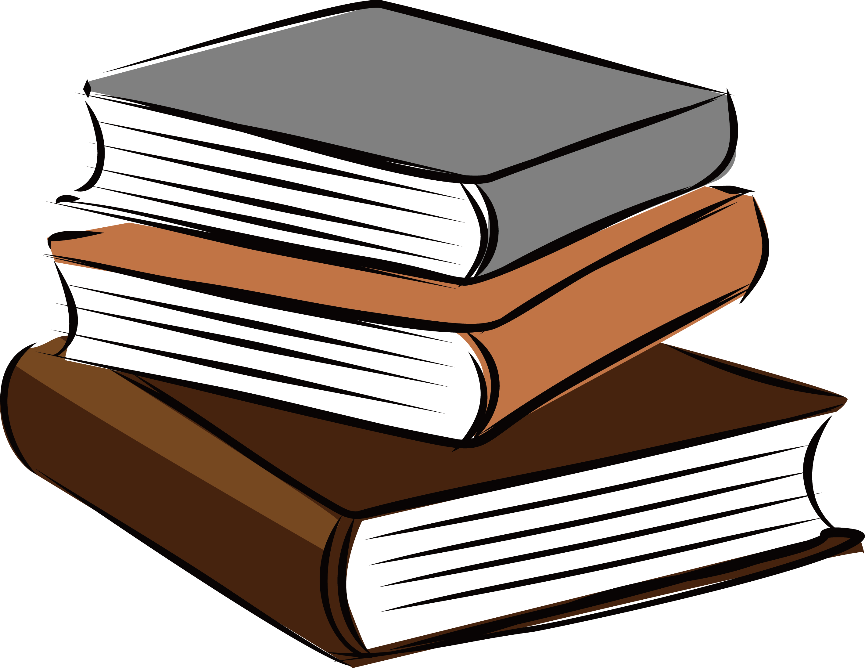 Computer Icons Book Clip art - Stack of books png download - 2836*2189