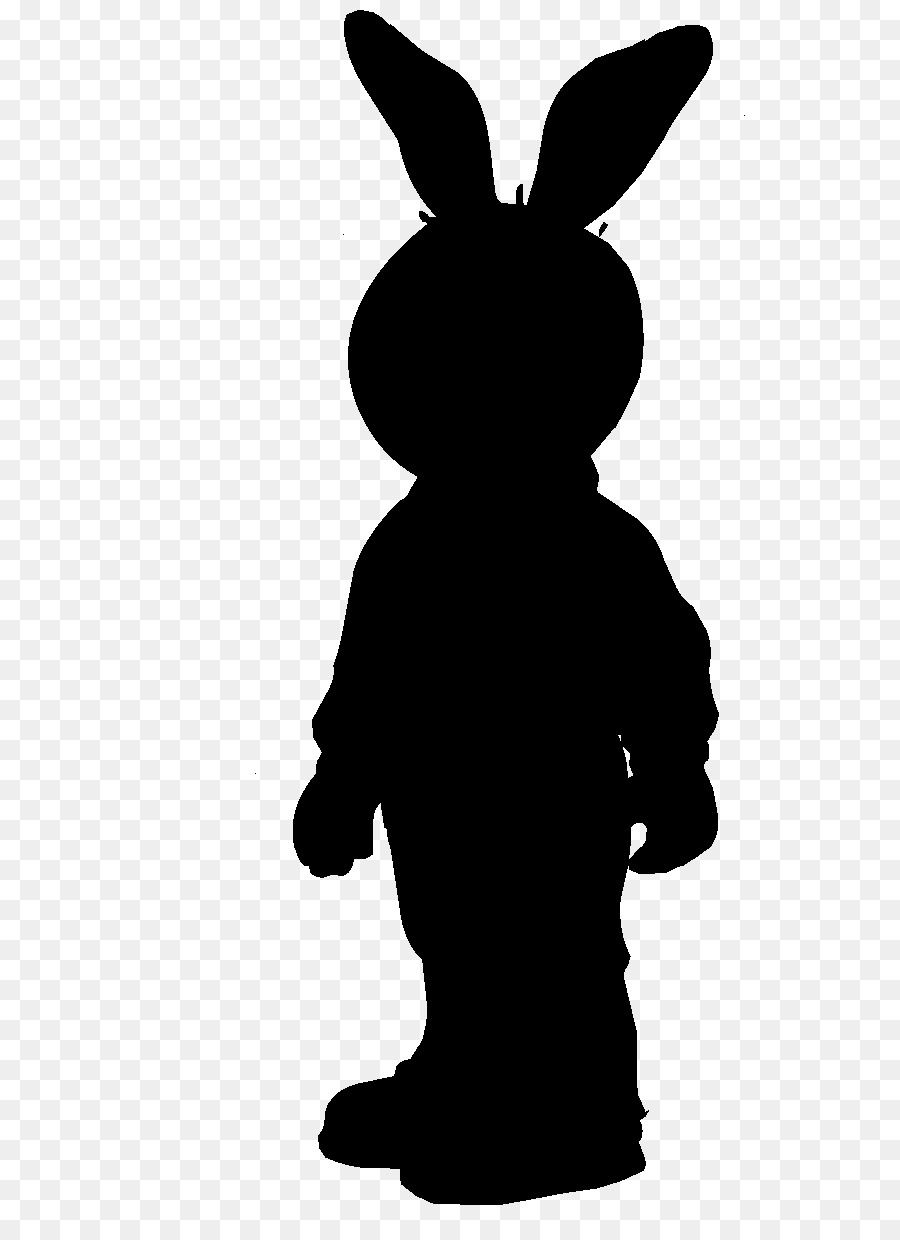 standing bunny silhouette