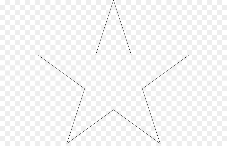 White Triangle Symmetry Area Pattern - Stars Outline png download - 600*571 - Free Transparent White png Download.
