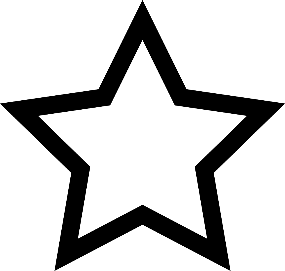 Five-pointed star Outline Symbol Clip art - red star png download - 980