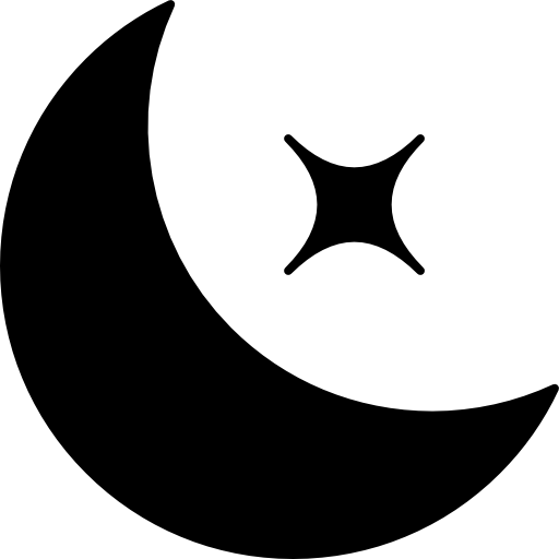 Star And Crescent Moon Lunar Phase Moon Png Download 512512 Free
