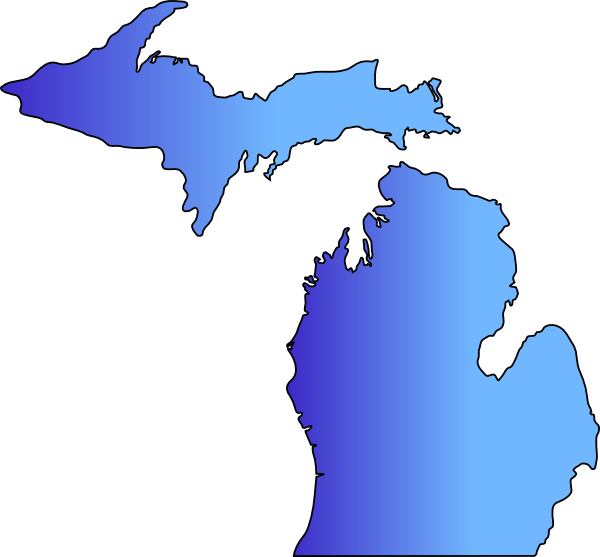Michigan Map Clip art - map png download - 600*557 - Free ...
