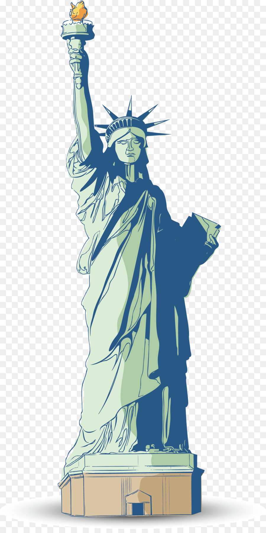 Statue of Liberty Clip art - Vector Statue of Liberty png download - 1507*2990 - Free Transparent Statue Of Liberty png Download.