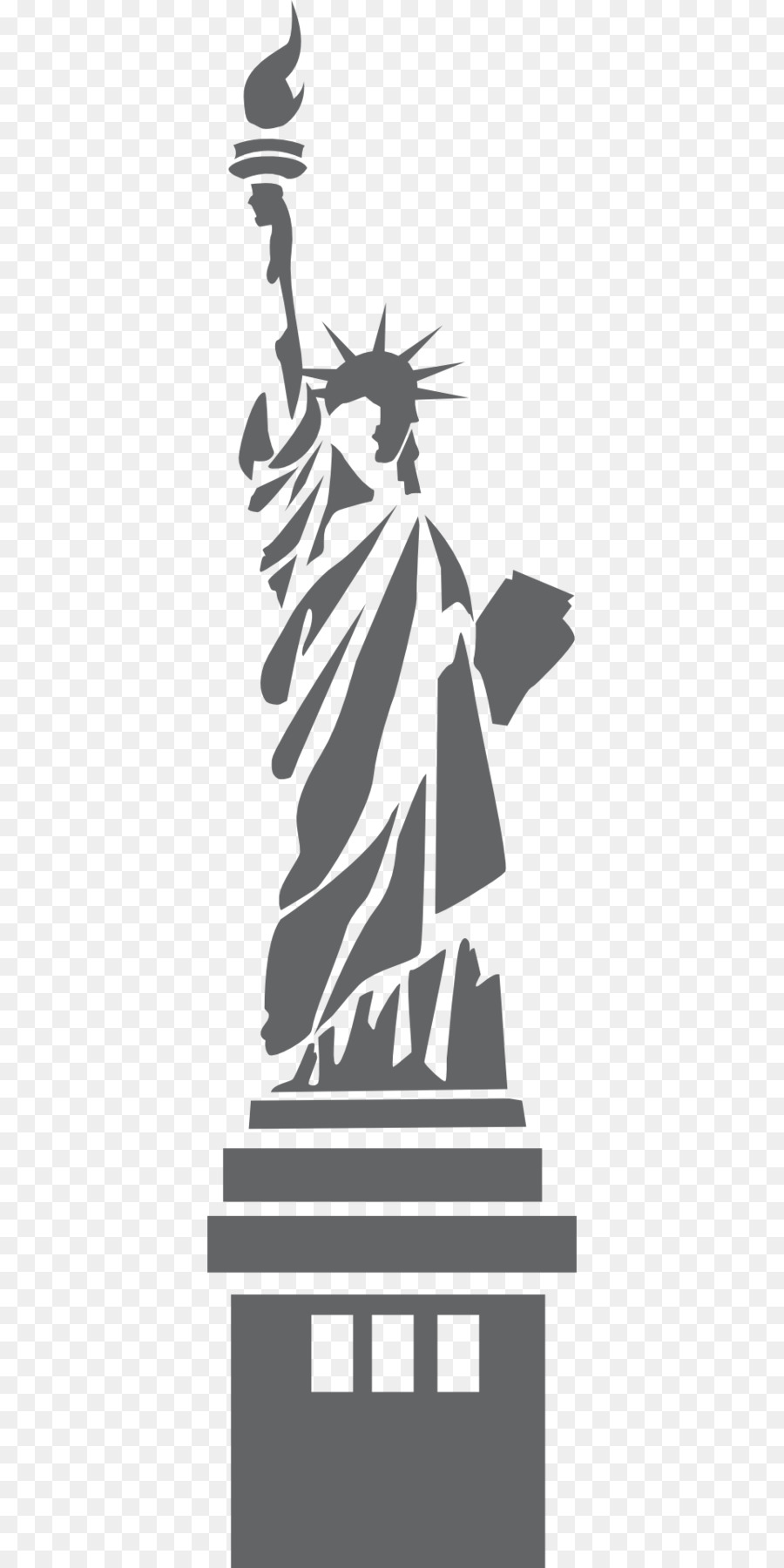 Statue of Liberty Clip art - Statue Of Liberty Silhouette png download - 960*1920 - Free Transparent Statue Of Liberty png Download.