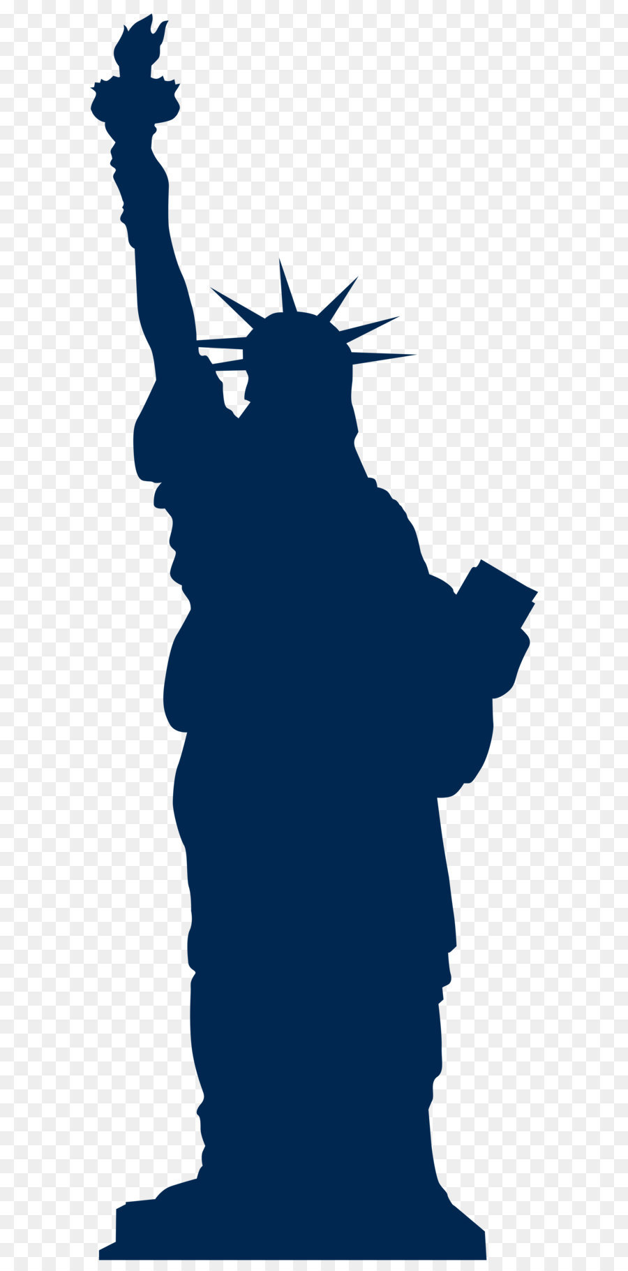 Statue of Liberty National Monument Statue of Freedom - Statue of Liberty Silhouette PNG Clip Art Image png download - 2879*8000 - Free Transparent 4th Of July png Download.