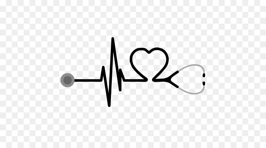 Heart Stethoscope Nursing Medicine Registered nurse - heart-shaped tattoo t-shirt png download - 500*500 - Free Transparent  png Download.