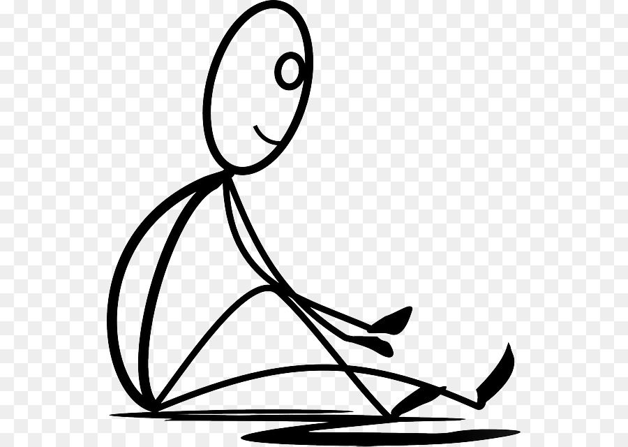 Stick figure Sitting Clip art - resting png download - 593*640 - Free Transparent Stick Figure png Download.