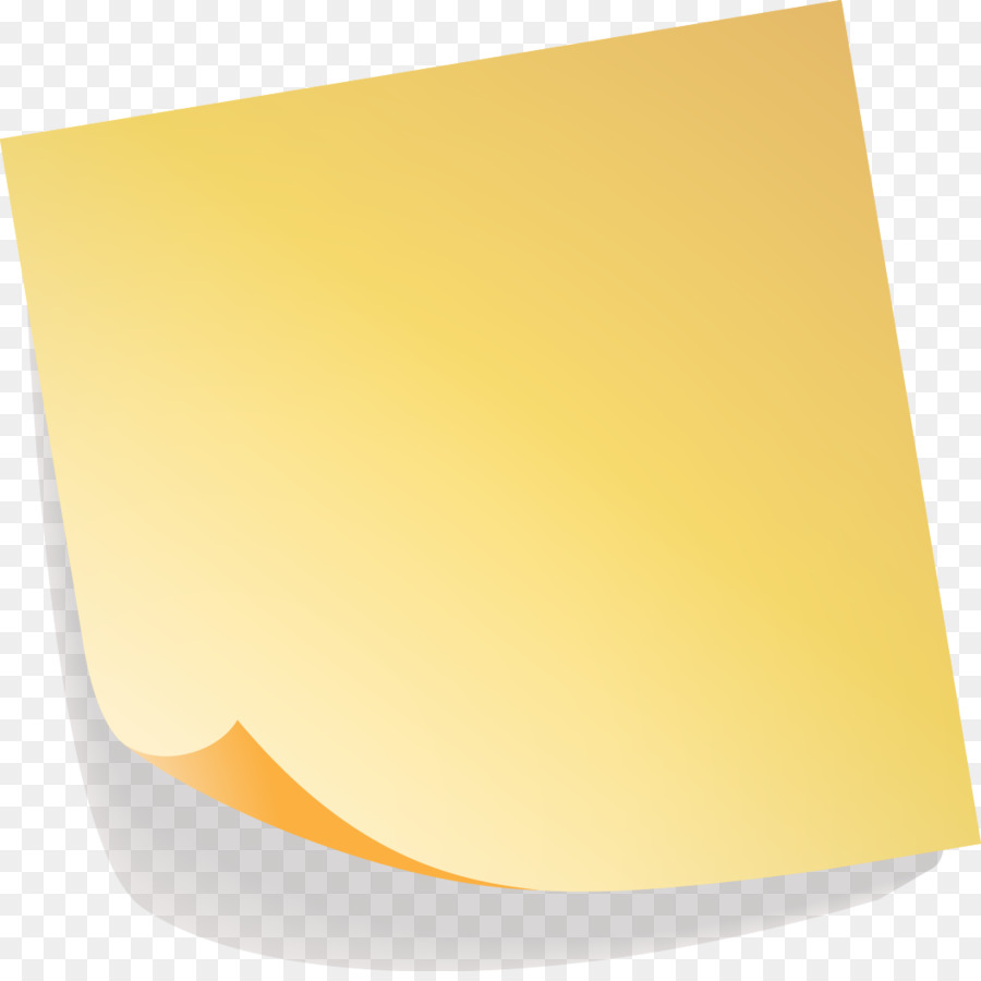 Post-it note Paper Euclidean vector - Vector painted yellow sticky notes png download - 1055*1045 - Free Transparent Postit Note png Download.