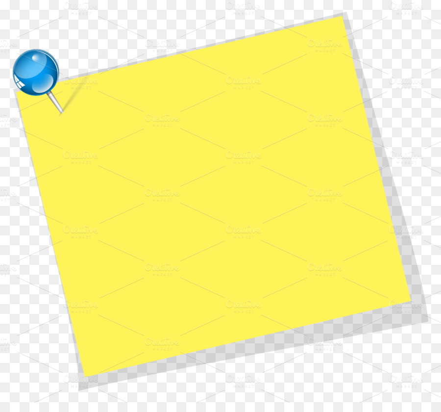 Paper Material Rectangle Yellow - sticky note png download - 1000*912 - Free Transparent Paper png Download.