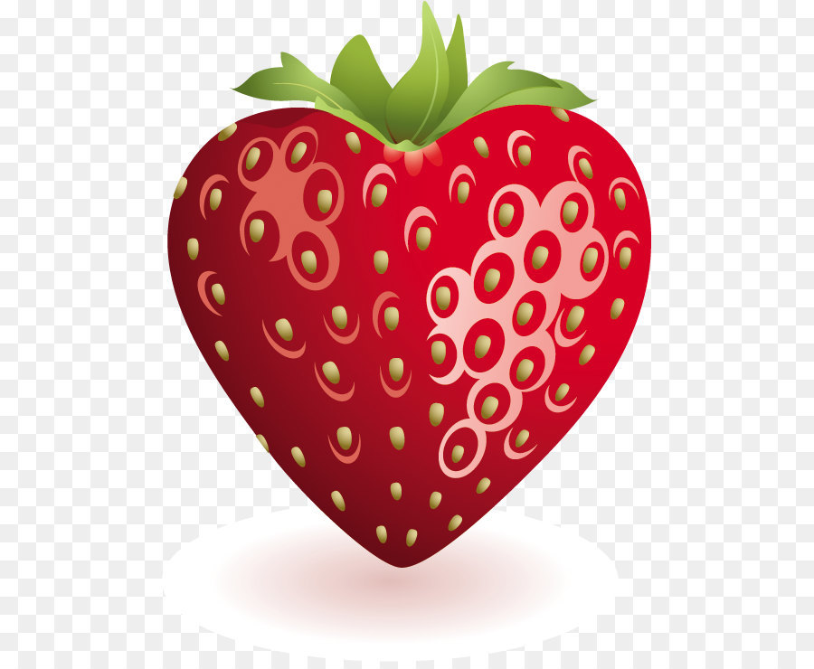 Strawberry Rhubarb pie Fruit Shortcake Clip art - Heart Strawberry Clipart png download - 541*732 - Free Transparent Milkshake png Download.