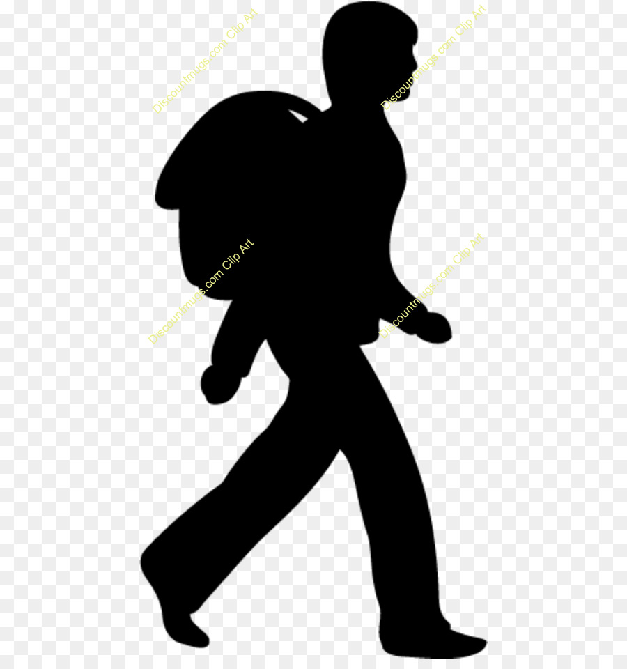 Silhouette Singing Clip art - students walking png download - 500*945 - Free Transparent  png Download.