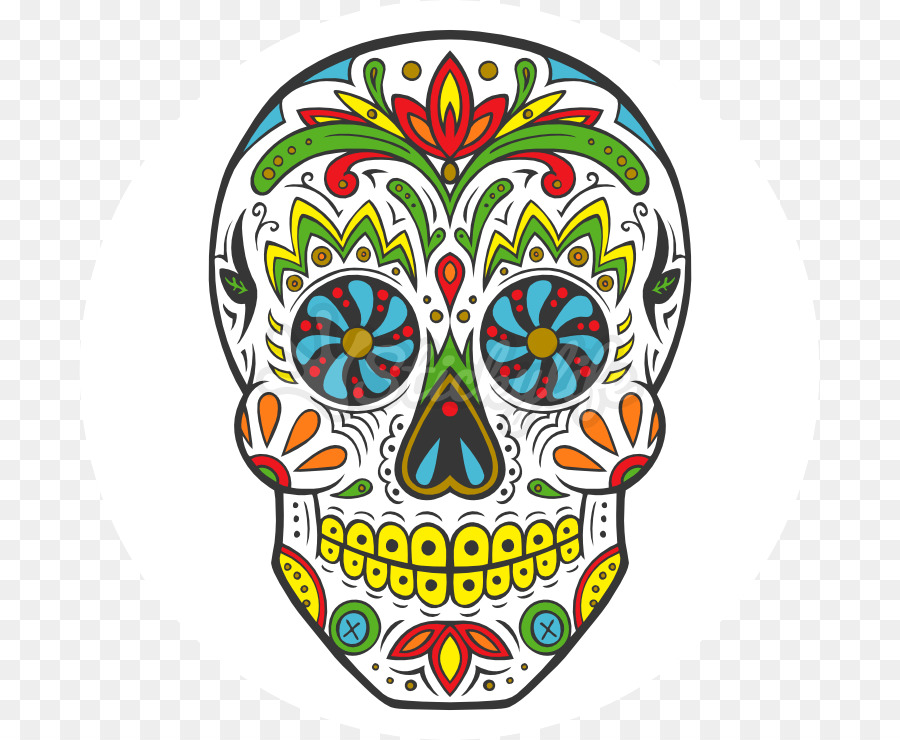 La Calavera Catrina Day of the Dead Human skull symbolism - sugar skull png download - 800*740 - Free Transparent Calavera png Download.