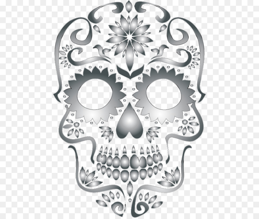 La Calavera Catrina Mexican cuisine Skull Clip art - skull png download - 534*756 - Free Transparent Calavera png Download.