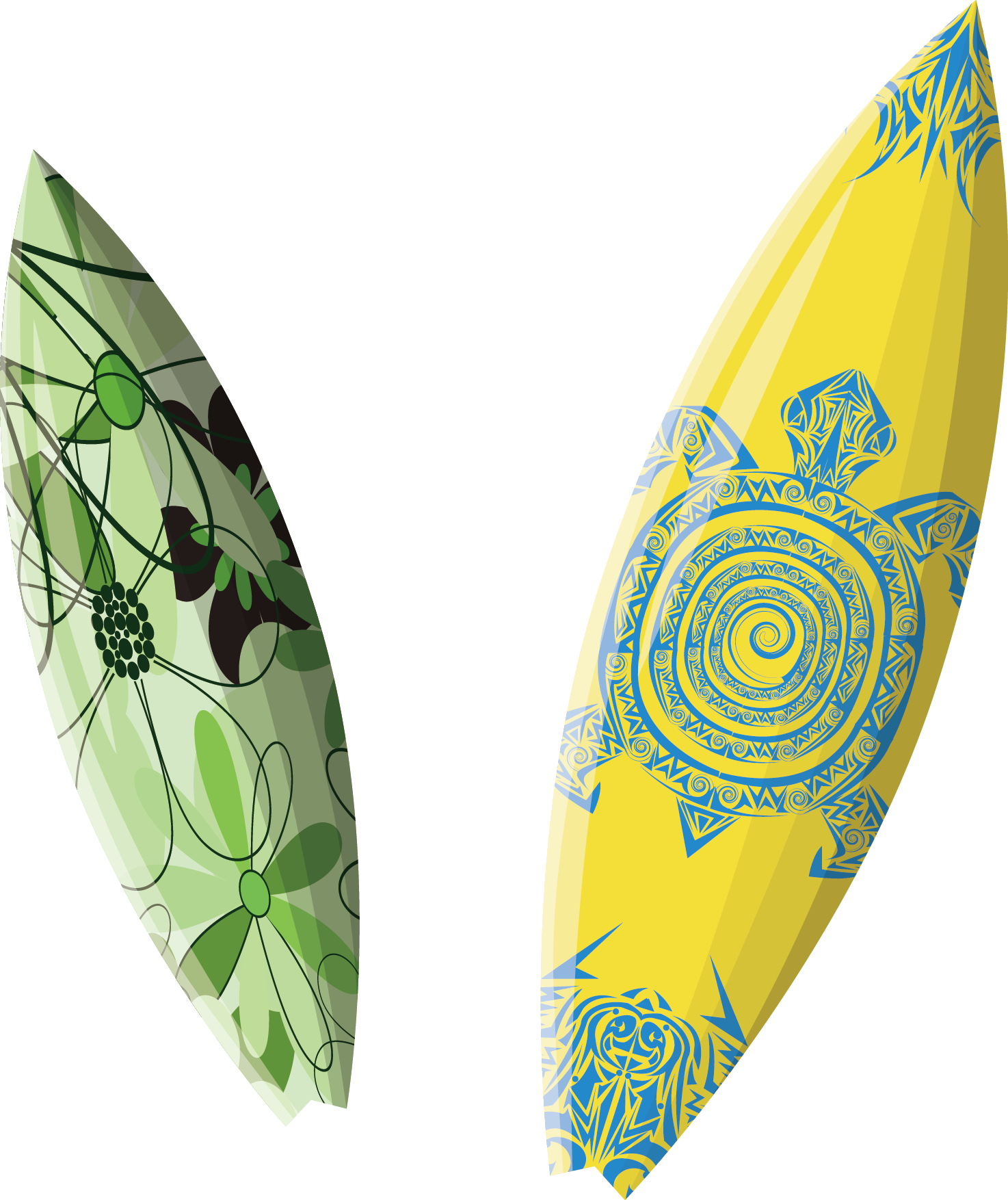 Surfboard Illustration Riding Tools Png Download 14741754 Free