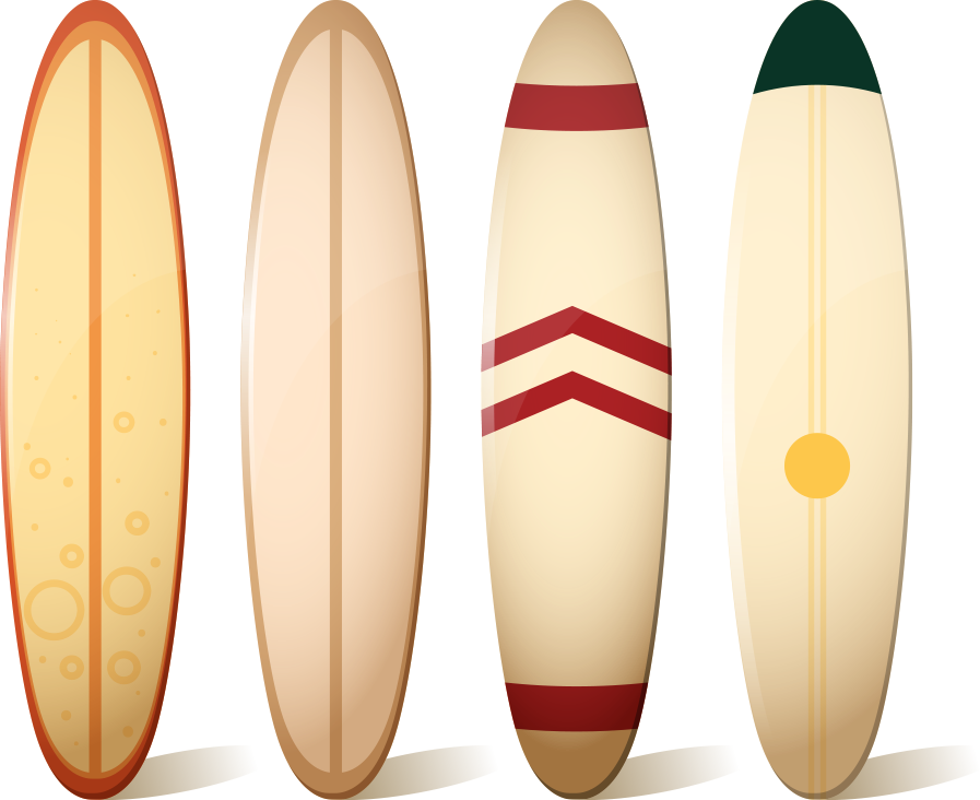 Surfboard Surfing Four Surfboard Png Download 897732 Free