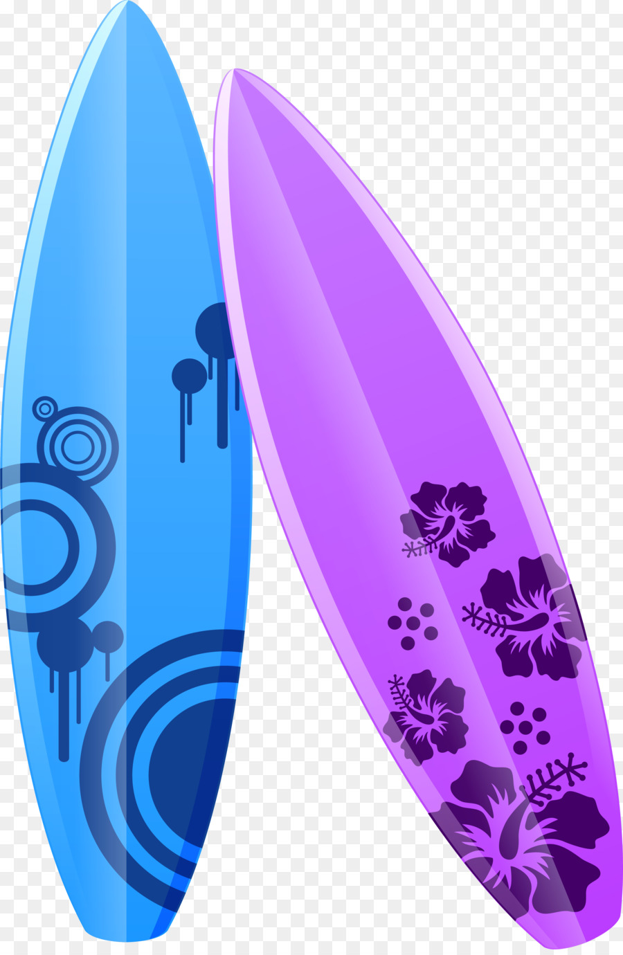Surfboard Illustration - Purple cartoon surfboard png download - 3001*4575 - Free Transparent Surfboard png Download.