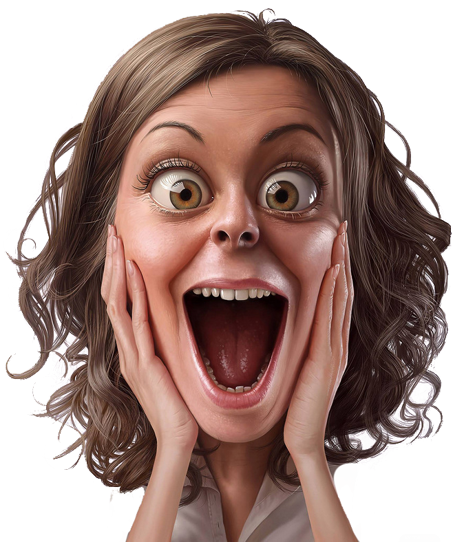 Surprise Skirt - Surprised expression png download - 658*788 - Free