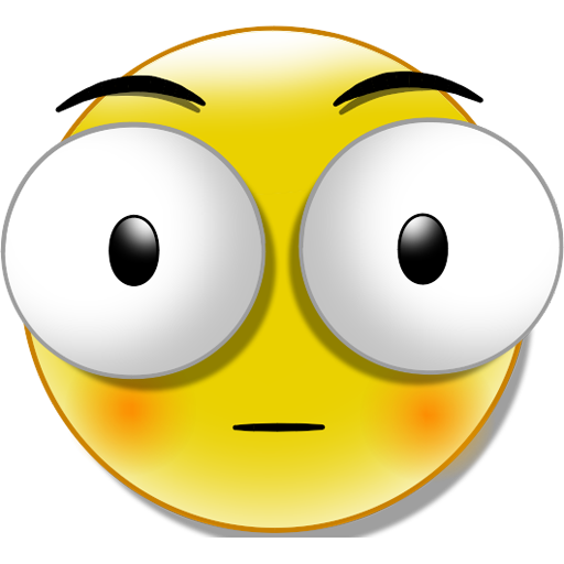 Smiley Emoticon Googly Eyes Surprised Expression Png Download 512