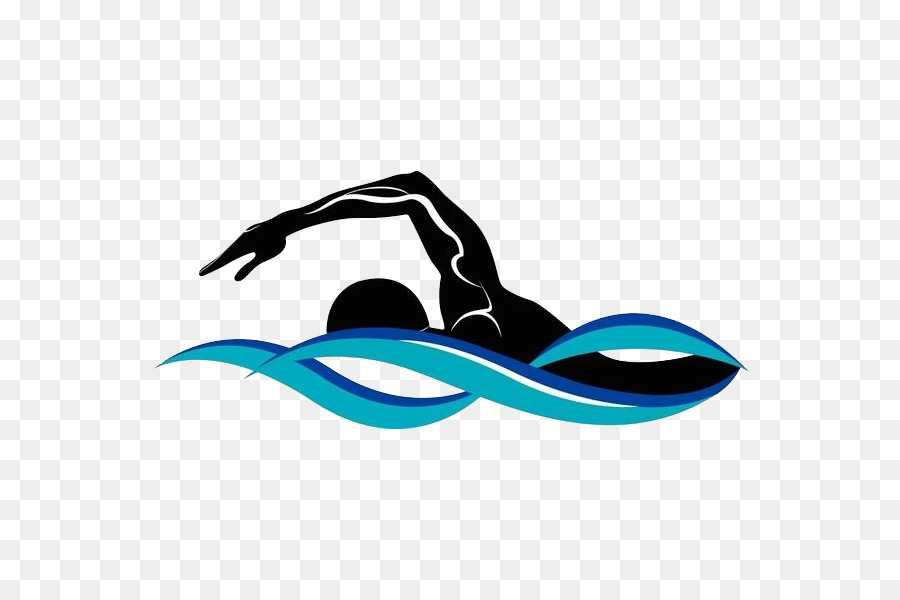 Swimming Silhouette Drawing Illustration - Black man png download - 600*600 - Free Transparent Swimming png Download.